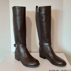 Nine West Giani 3 Dark Brown Riding Boots
